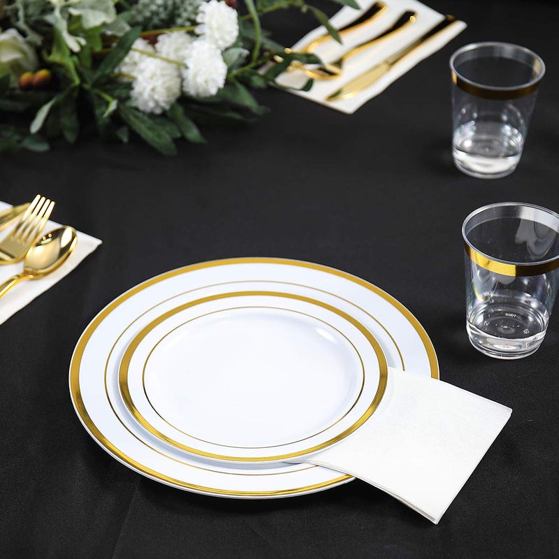Vplus 400 Pack Premium Quality Guest Towels Disposable Dinner Napkins Soft, Absorbent, Party Napkins for Dinners or Catering Eventsï¼Œand Everyday Use (White, 400) - Image 4